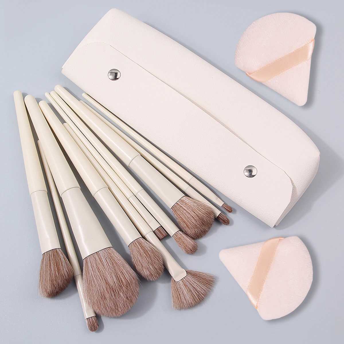 31013PCS Highquality Makeup Brush Set Multipurpose facial brush Triangular Powder Puff largecapacity storage bag J251117