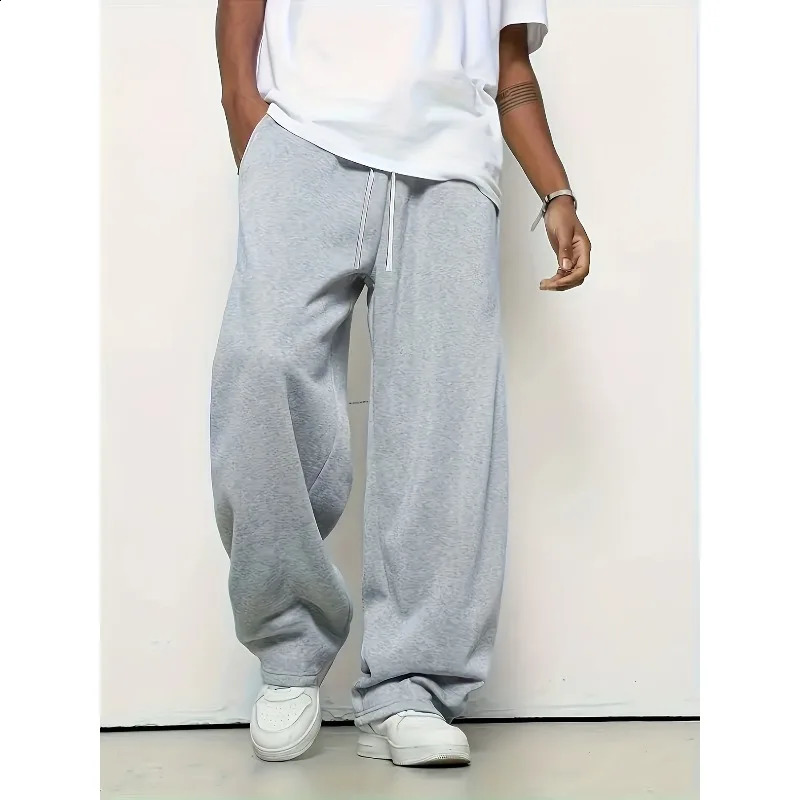 Super handsome mens straight leg pants made of pure cotton for casual wear suitable both men and women in autumn winter 251027