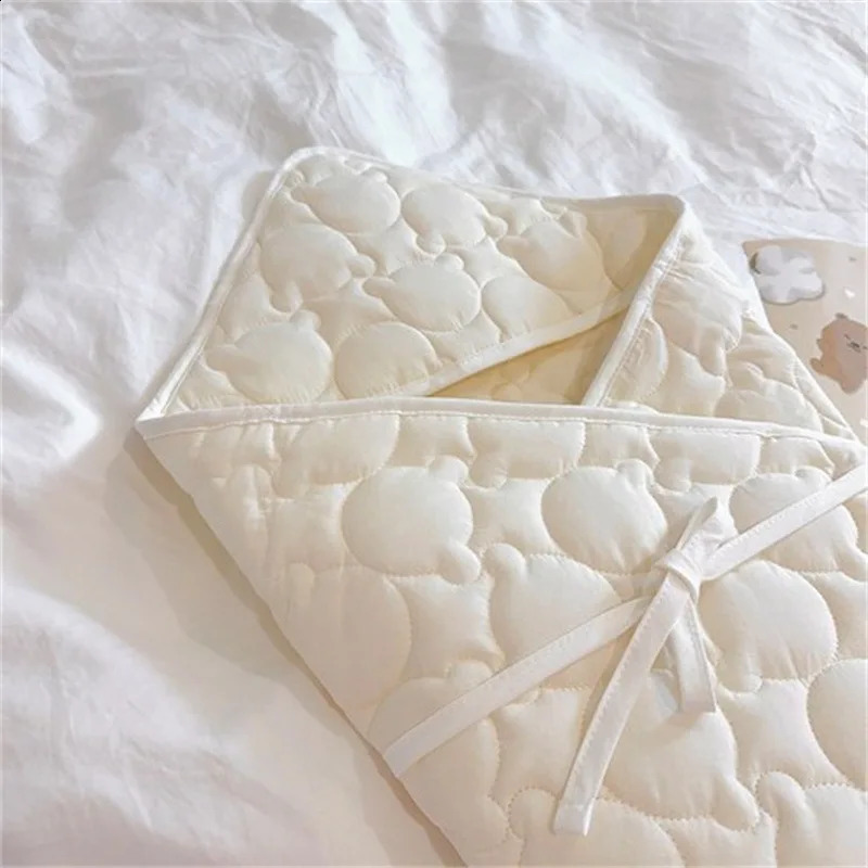 Ins Winter Thick Baby Swaddle Blanket Wrap Cotton Gauze Soft Warm Quilt born Bedding Infant Comforter for Babies Accessories 251027