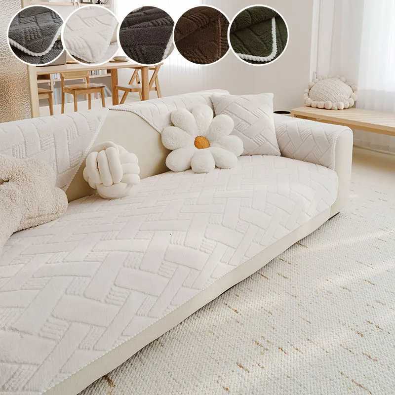 1PCAutumn and winter plush sofa cushion new thick sofa cover light luxury highend sofa cushion C251028