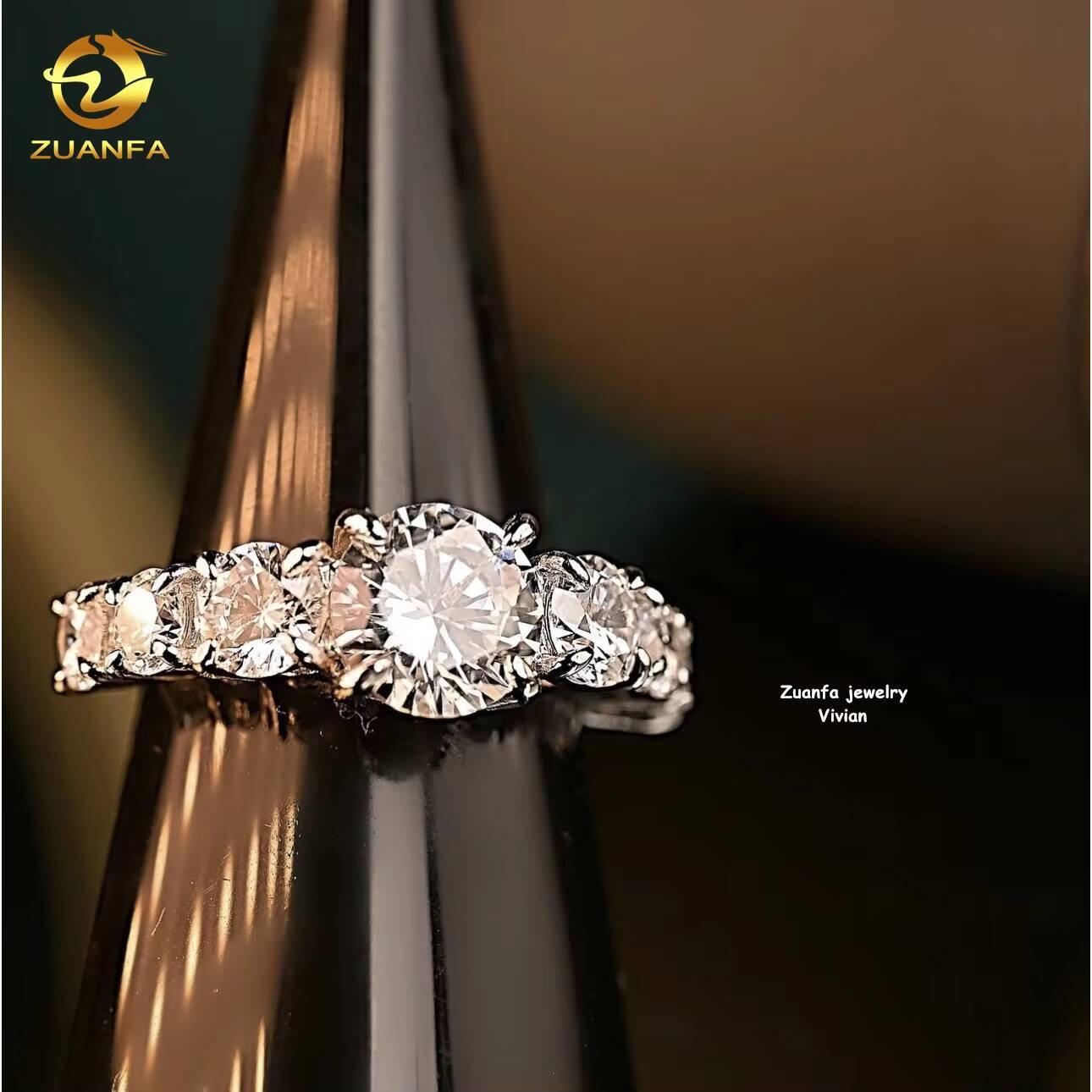 10mm D Color VVS Moissanite Diamond Luxury Sterling Silver 925 Hip Hop Fine Jewelry Tennis Chain Necklace