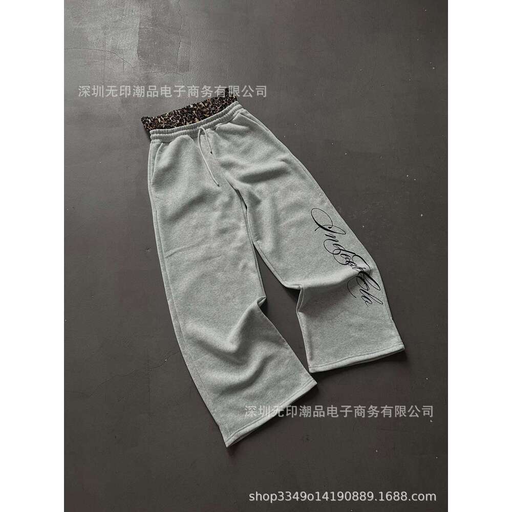 Fashion Double Waistband Multi-Design Unisex Loose Casual Pants