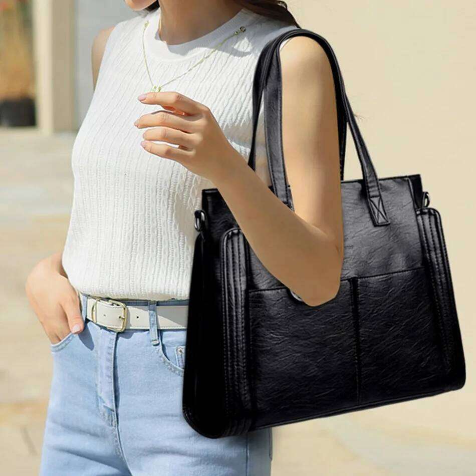 Designer Bags Genuine Brand Fashion High Quality 3 Layers Leather Handbag Crossbody Bags For Women Lady Large Capacity 2024 Hot Selling