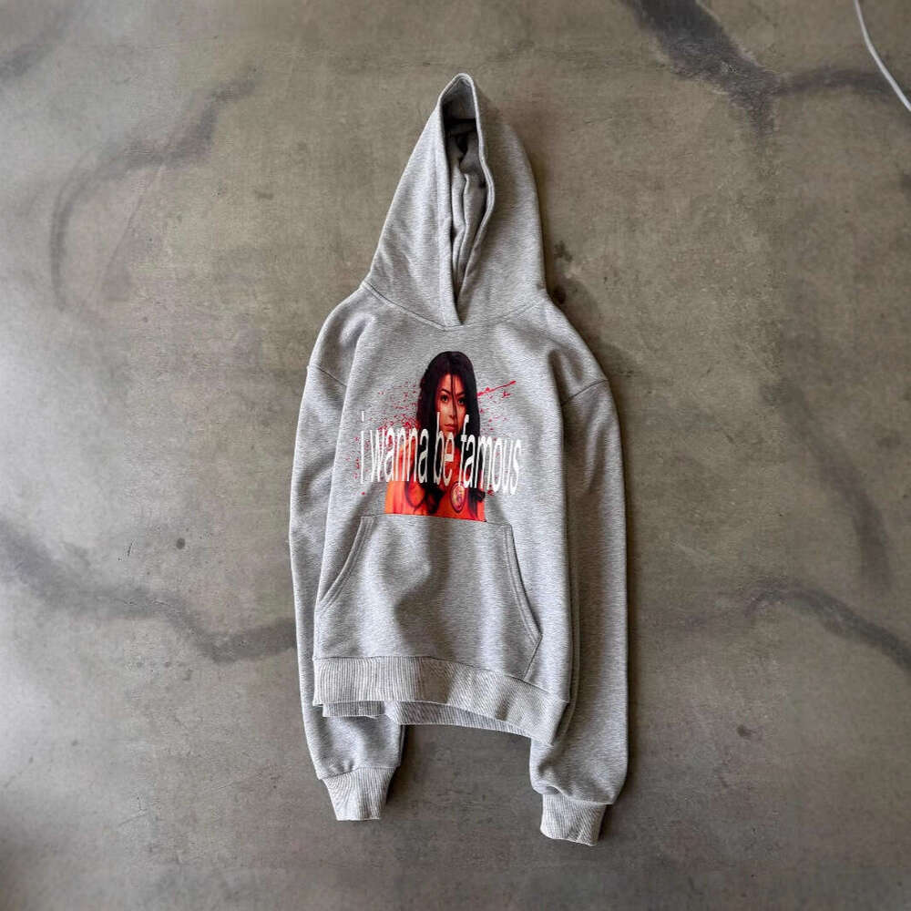 Simple Autumn Fashion Character Letter Print Pattern Unisex Street Hoodie