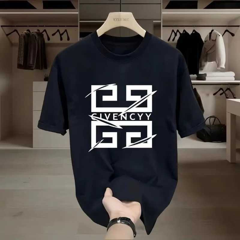 Mens 2025 Summer Fashion Funny Printed TShirts Beach Breathable Funny Clothing Oversize Casual Cotton Tops Mans Short Slve C251028