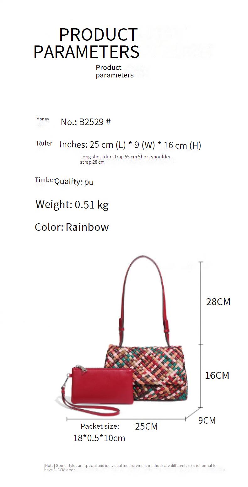 Luxury designer crossbody hand-woven armpit shoulder women's high-end leather handbag