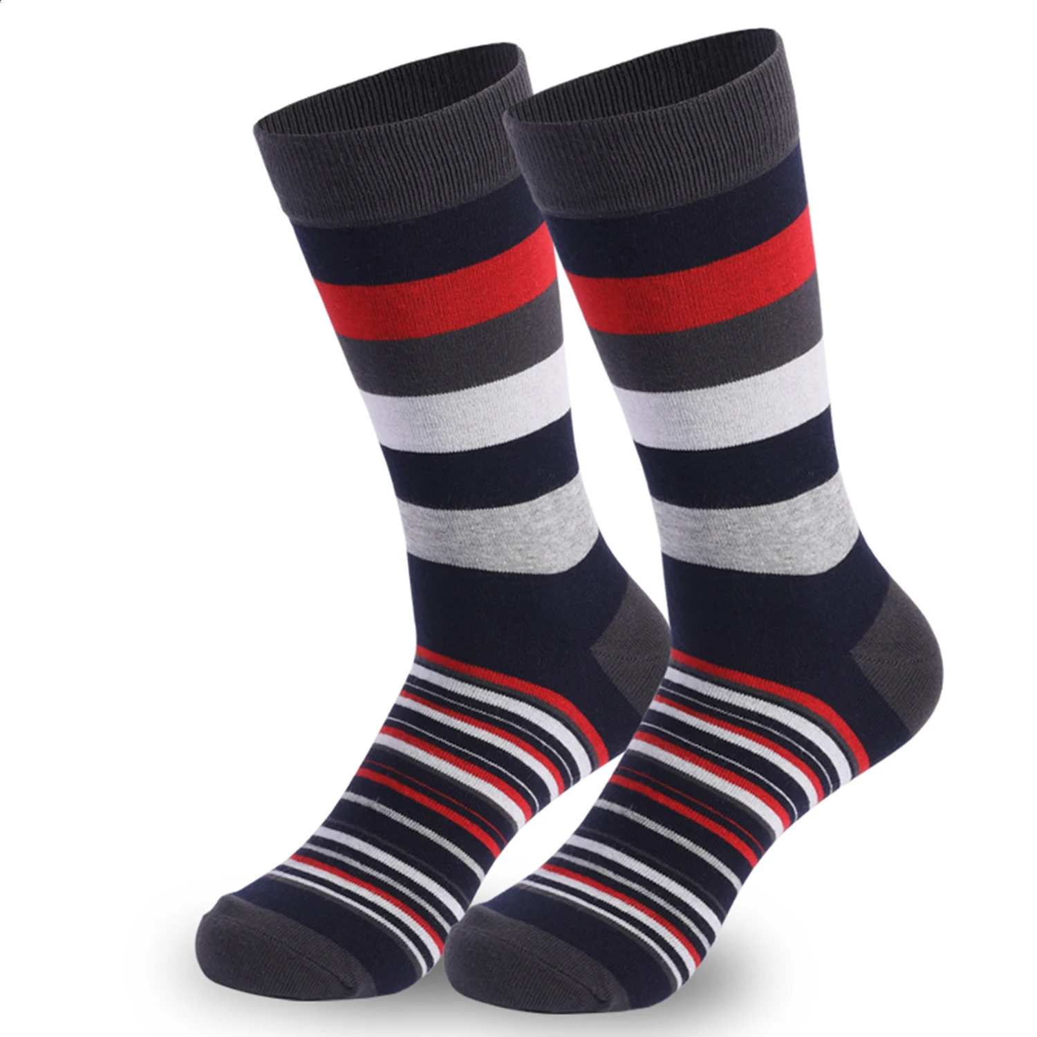 5Pairs Mens Fun Dress Socks Pattern Funny Socks Pack Colorful Striped Combed Cotton Novelty SocksCool Breathable Casual Socks251027