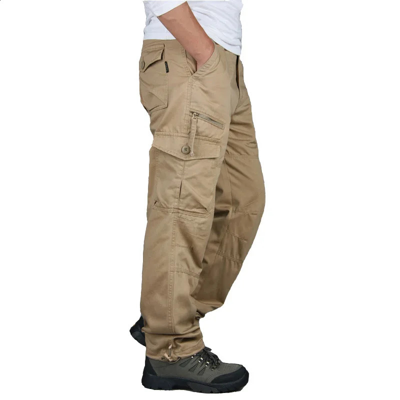 Autumn Cargo Pants Men Fashion Military Outdoors Man Trousers Long Warm Tactical Cotton Khaki For 251027