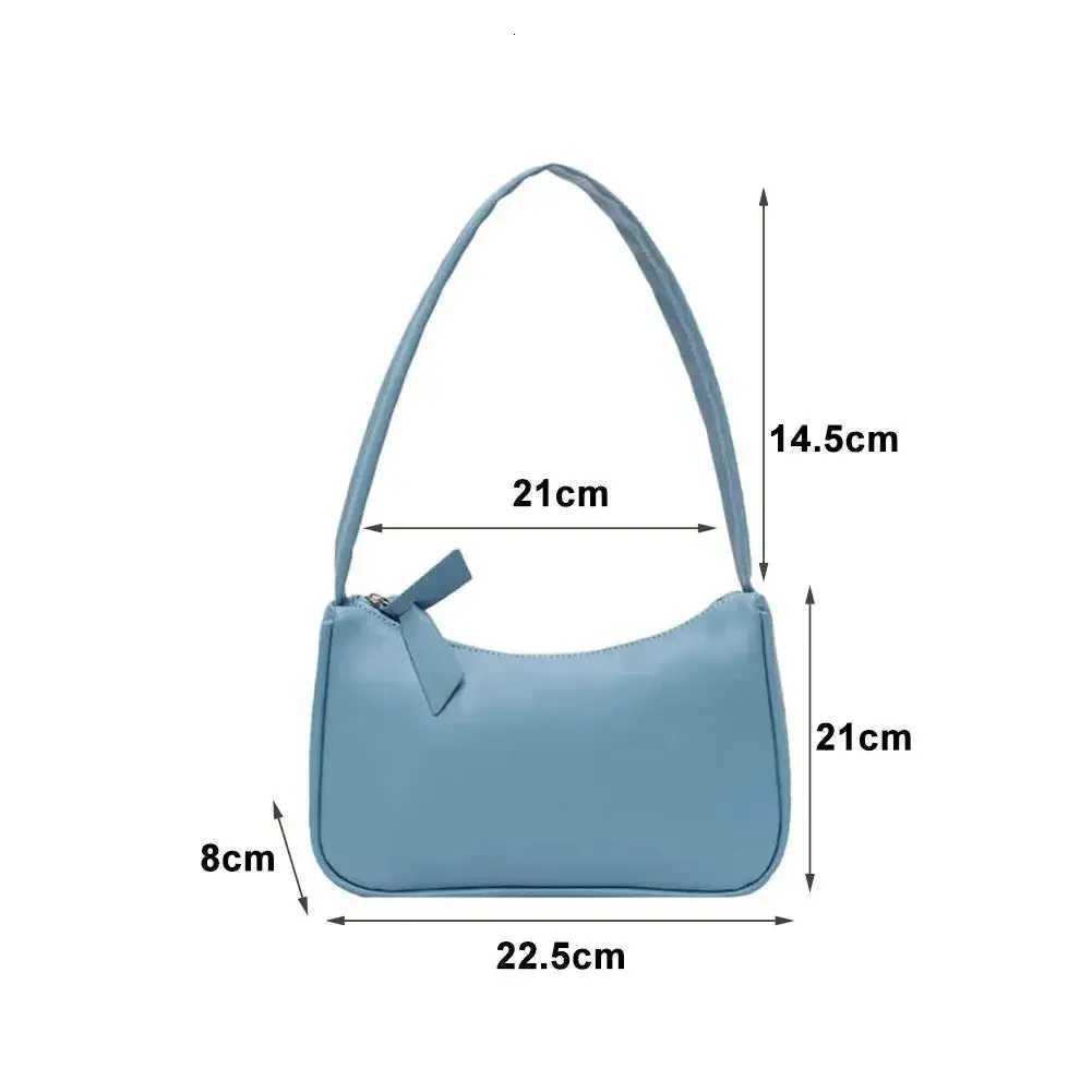 Fashion PU Leather Shoulder Bag Simple Candy Color Underarm Bag Handbag Large Capacity Tote Bag for Women GirlsW251028
