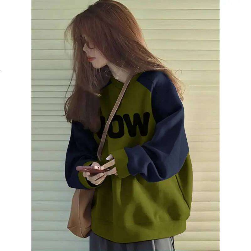 Women S Sweatshirts Female Clothing Fur Liner Minimalism Flexible Elegant Split Hipster Hiphop Half Zip Seasonal Girls Smoky