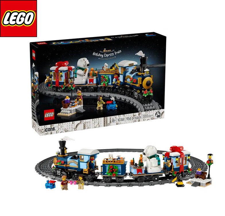LEGO 10361 Winter Express Train - Creativity Boosting Building Set for Children