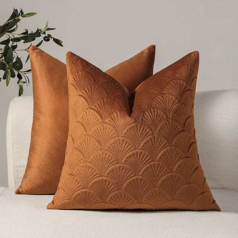 Pillow Case Solid Color Retro Quilted Cushion Cover Dutch Velvet Light Luxury case Modern Decorative Design s for Sofa 2025 C251028