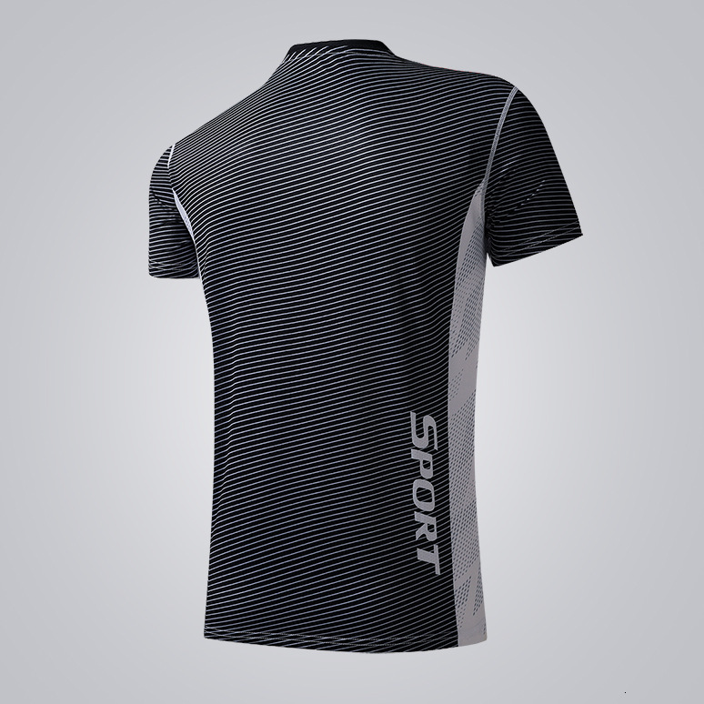 Quick-Dry Short Sleeve Running Short Sleeve Ice Silk Short Sleeve T-Shirt Thin Elastic Fitness Wear New Basketball Shirt