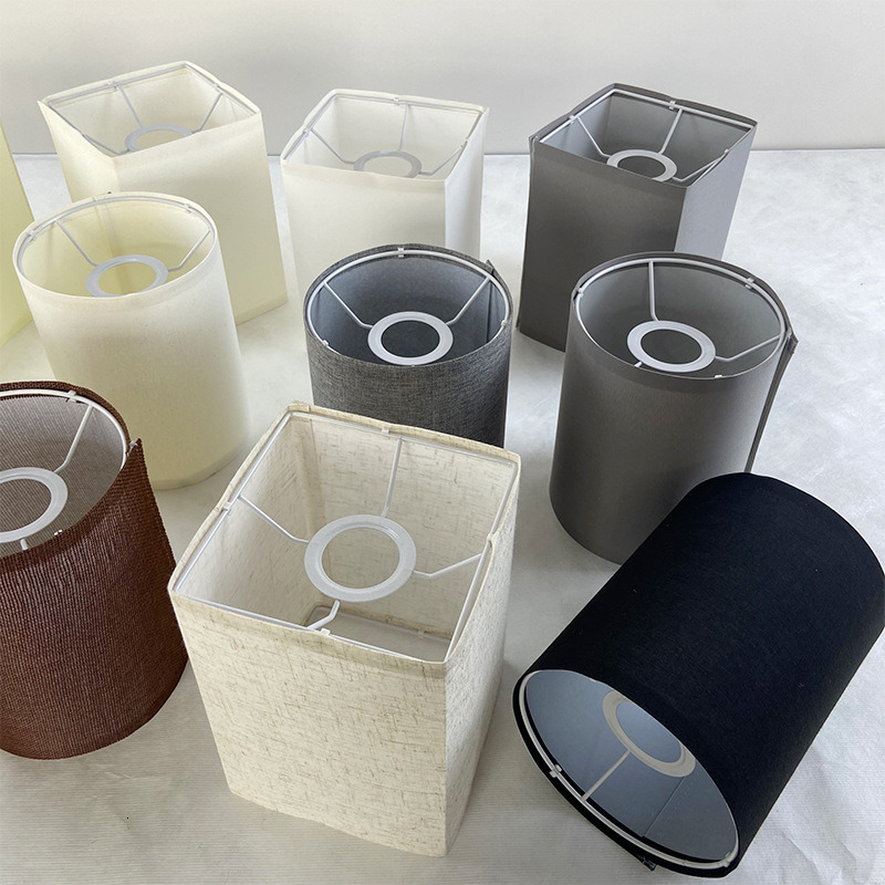 Amazon desk lamp lampshade detachable fabric small lampshade linen cloth accessory shell cover