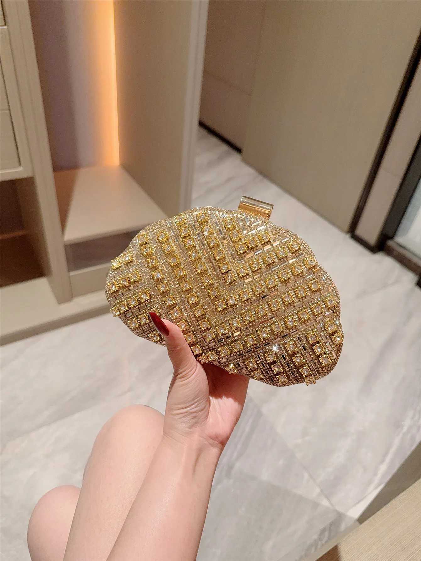 HighEnd Dress Clutch Bag with Diamond Bag New Lady with Cheongsam Evening Bag Womens HandHeld CrossBody Bag H251027