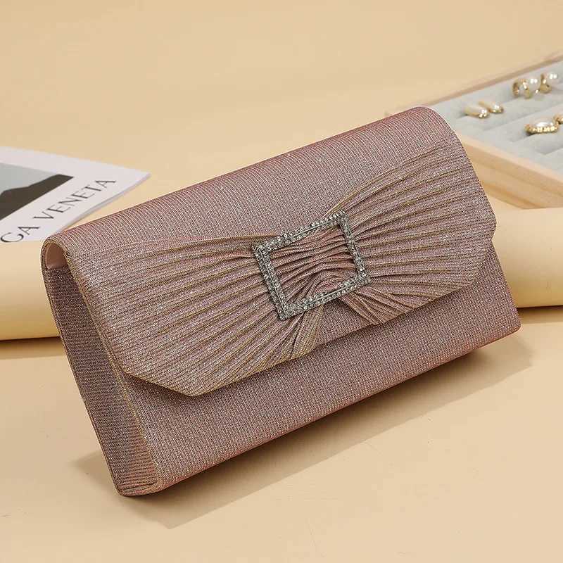 Elegant Rhinestone Dinner Shoulder Bag Exquisite Temperament Bridal Evening Dress Storage Fashion New Arrival H251027