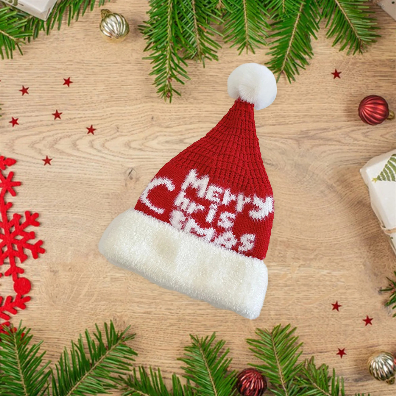 ren s Christmas Hat Adorable Knit Beanie for Festive Parties and Holiday Po Booth Fun 251024