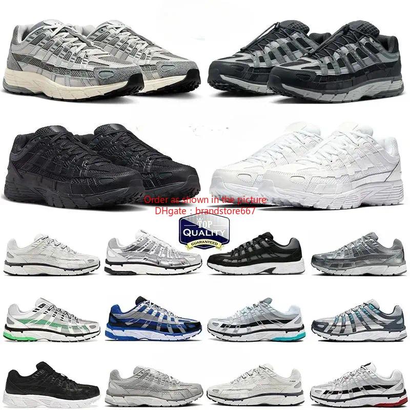 Luxury Designer Shoes P6000 trainer P 6000 Men Women Sneakers Metallic Silver Triple Black Anthracite Smoke Grey Outdoor Sports Trainers Casual shoes Running shoes