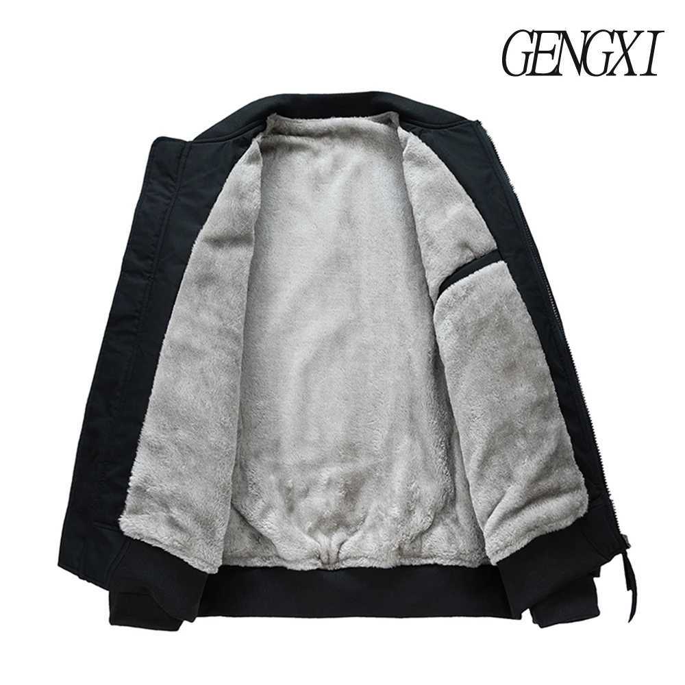 AmericanKorean Style Baseball Jacket AutumnWinter New Arrival FleeceLined Thickened Windproof Warm Baseball Collar Jacket J251028