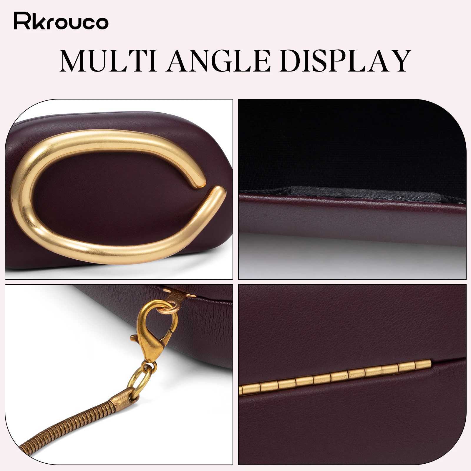 Box Bag Metal Details Crossbody Pu Leather Clutch Shoulder Handbags Womens Handbag Ladies Female Evening Purse Red H251027