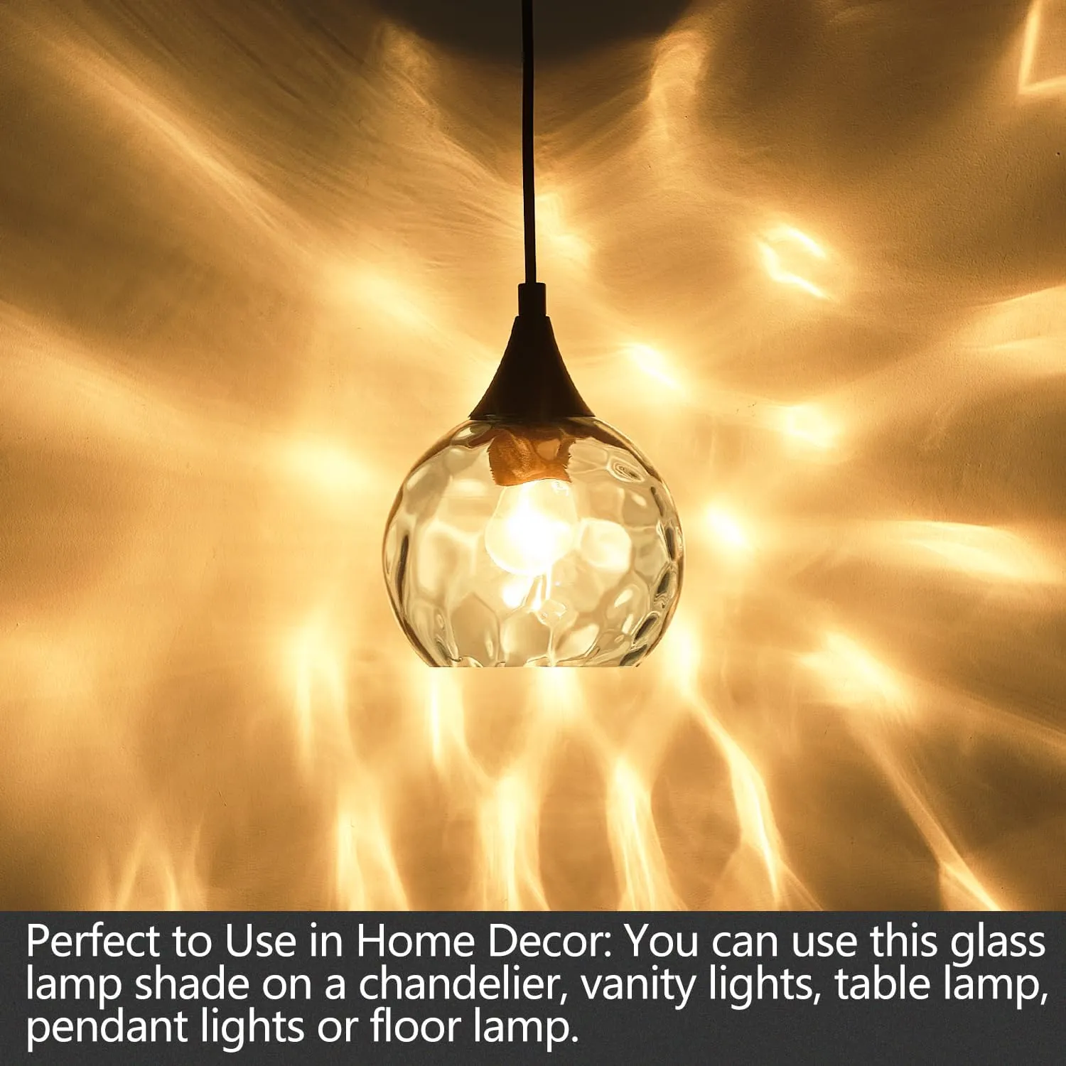 New Lamp Covers Versatile New Glass Light Fixture Cover Quick Convenient Installation Accessory Three-piece pack