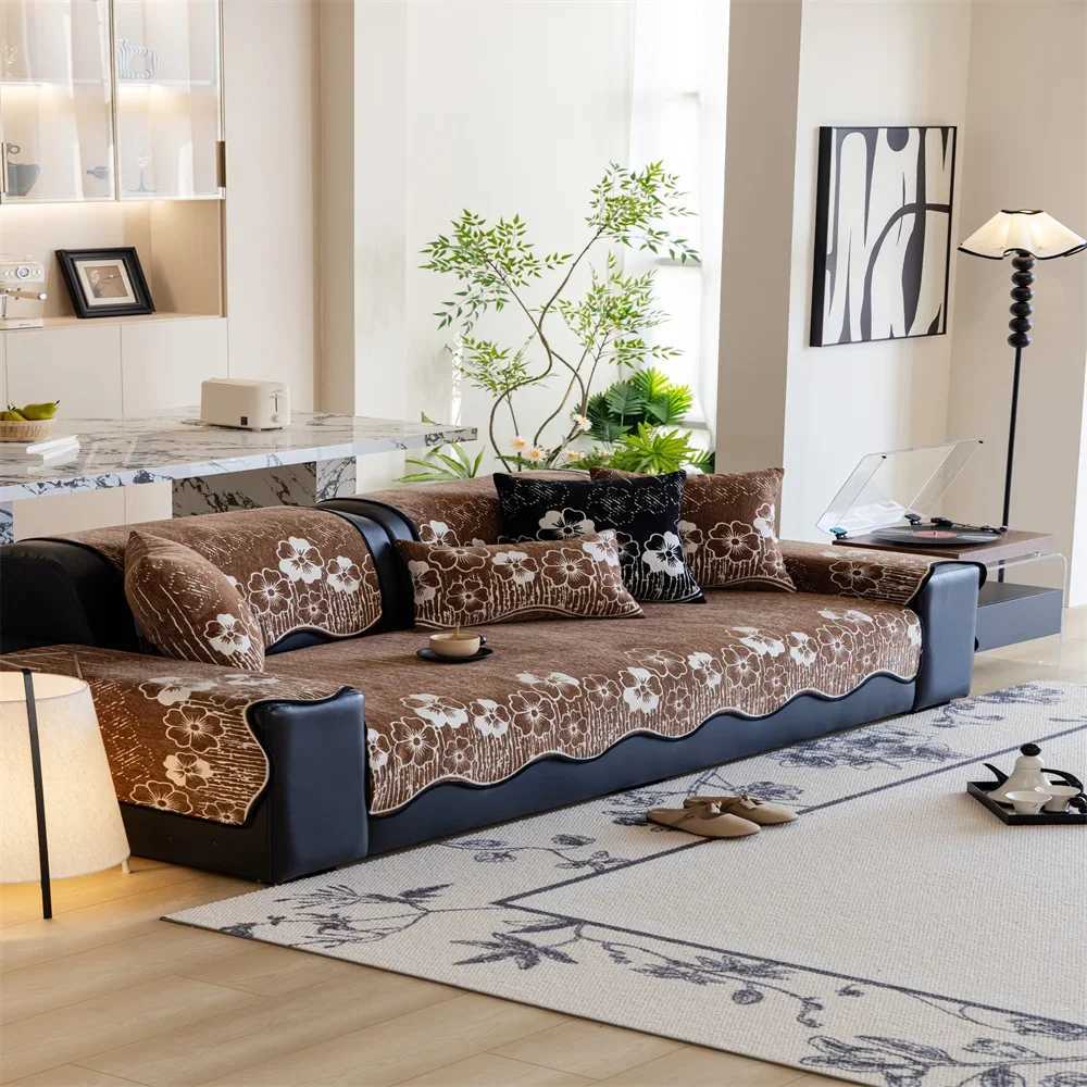 Sofa Cushion Light Luxury Four Seasons Universal NonSlip Cushion Modern AntiCat Scratch Cushion C251028