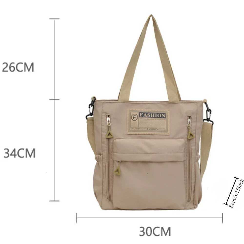 Newest Female Teens Students Shoulder Bag Korean Style Contrast Color Handbag Stylish Nylon Korean Crossbody Shopping Bags 2024W251028