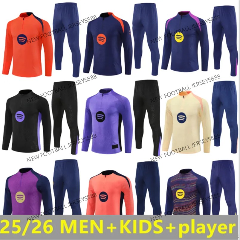 2025 2026 chandal baRCElone Tracksuit LAMINE YAMAL LEWANDOWSKI soccer TRAINING barcelonaES GAVI PEDRI RASHFORD men kid kit barcalona football Tracksuits S-2XL 888