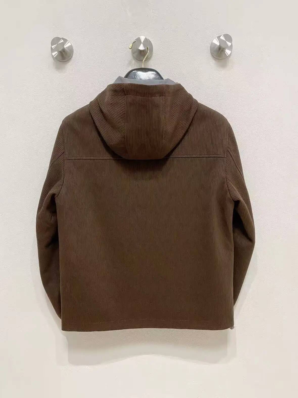 BC Corduroy Hooded Padded Jacket Collar Men's Casual Jacket