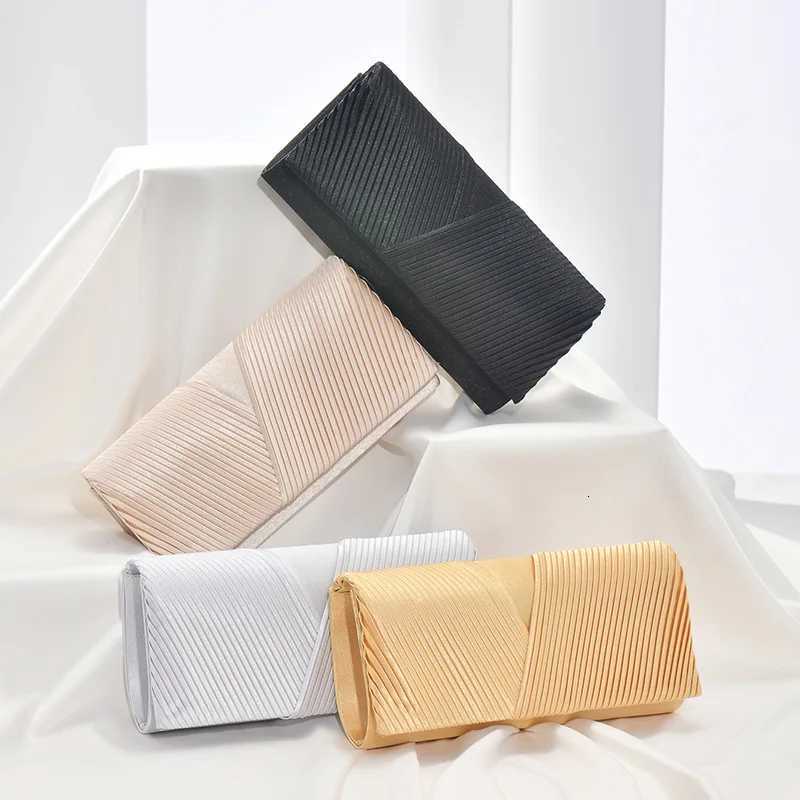 New pleated dinner bag Vintage banquet storage bag Beautiful gift bag for women for various festivals Wedding party evening bag H251027