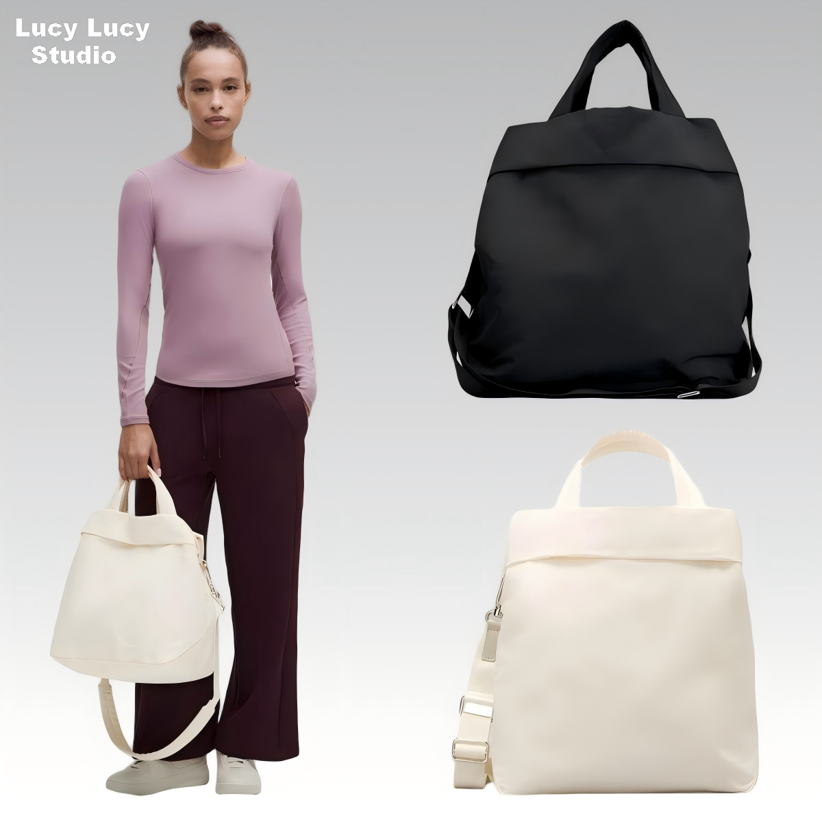 Women's Crossbody Bag On My Level 2.0 19L Yoga Bag Men's Fitness Daily Casual Crossbody Tennis Bag Tote Bag Badminton Bag backpack keychain