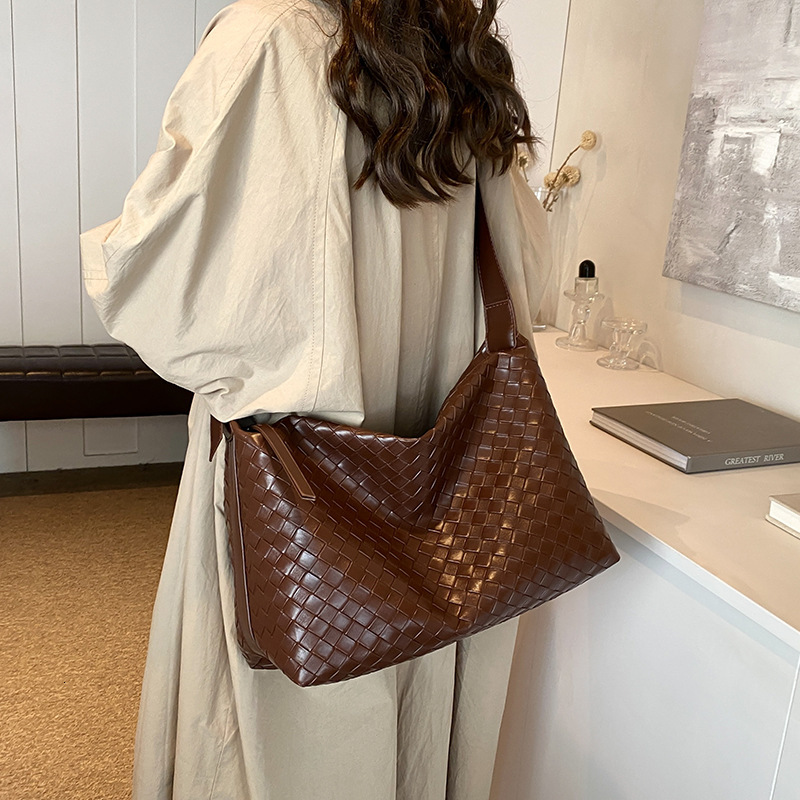 Luxury Brand Designer Bag High-End Woven Tote Bag For Women 2024 New Large Capacity Handheld Shoulder Commuter Bag Crossbody Pillow Bag