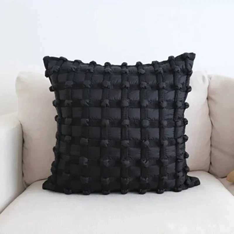 Pillow Case 3D Dot Bubble Cushion Cover Gray Black White Light Luxury Covers Decorative Fashion Home Decor Sofa Cushion Covers C251028