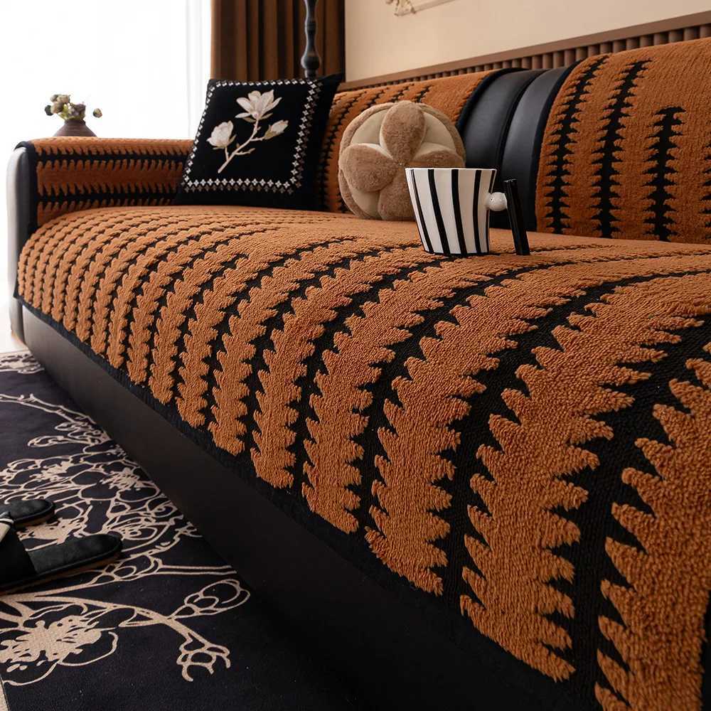 Light luxury highgrade sofa cushion padded four seasons universal cushion nonslip anticat scratch sofa backrest cover C251028