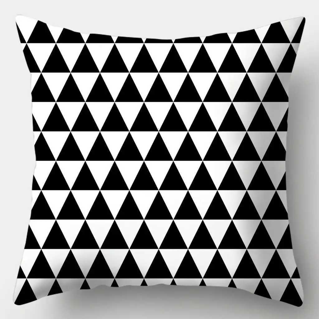 Pillow Case Black and White Series case Sofa Simple Home Style Cushion Cover Bedroom Living Room C251028