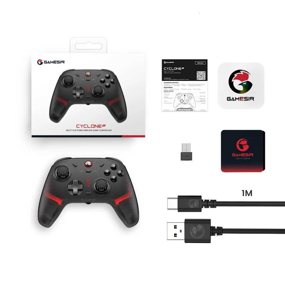 GameSir Cyclone 2 Wireless Pro Controller for Switch 2 / PC / iPhone / Android - Hall Effect Tri-Mode BT/24G/USB H251125