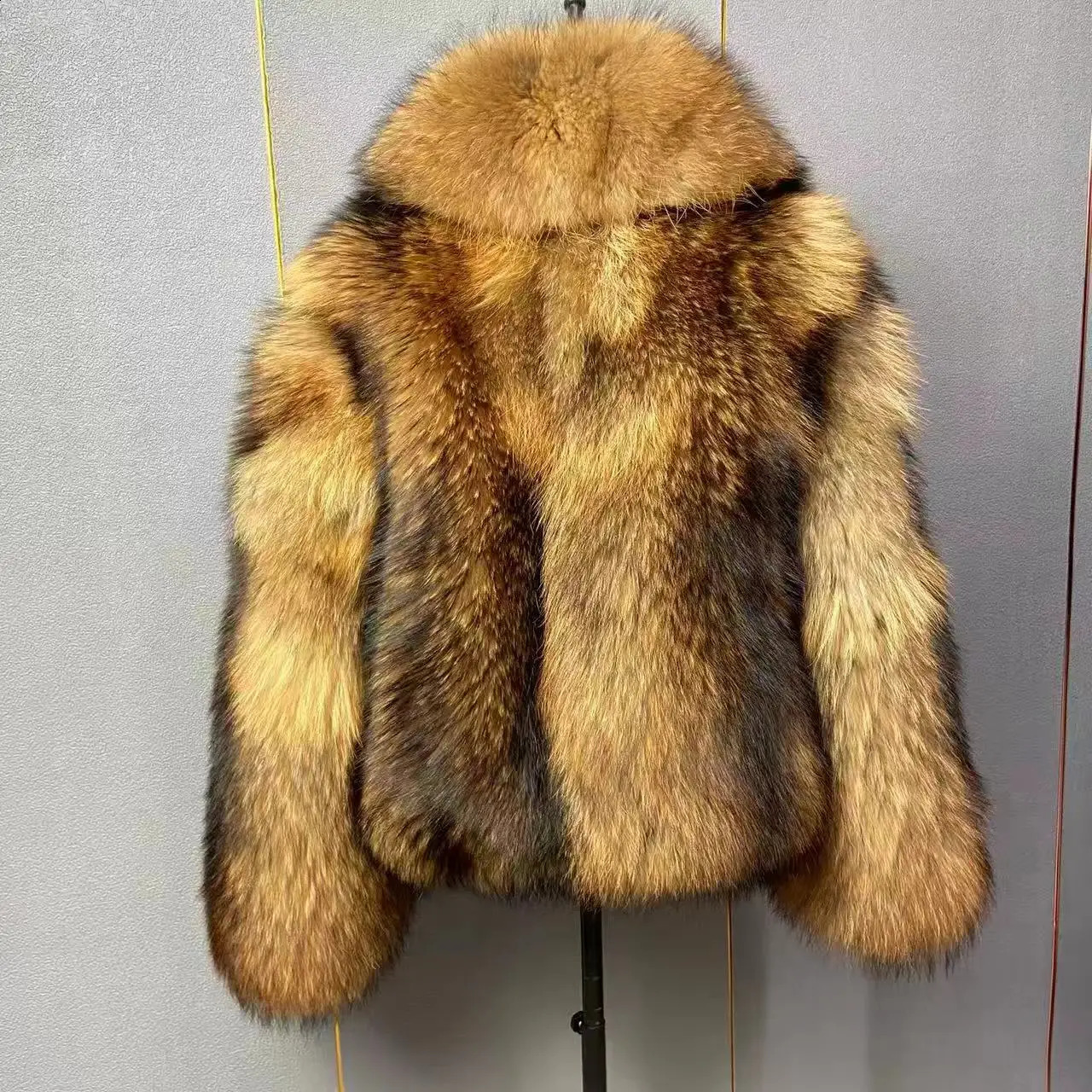 Real Fox Fur Jacket Women Natural Raccoon Fur Winter Warm Fur Coat Outerwear 251027