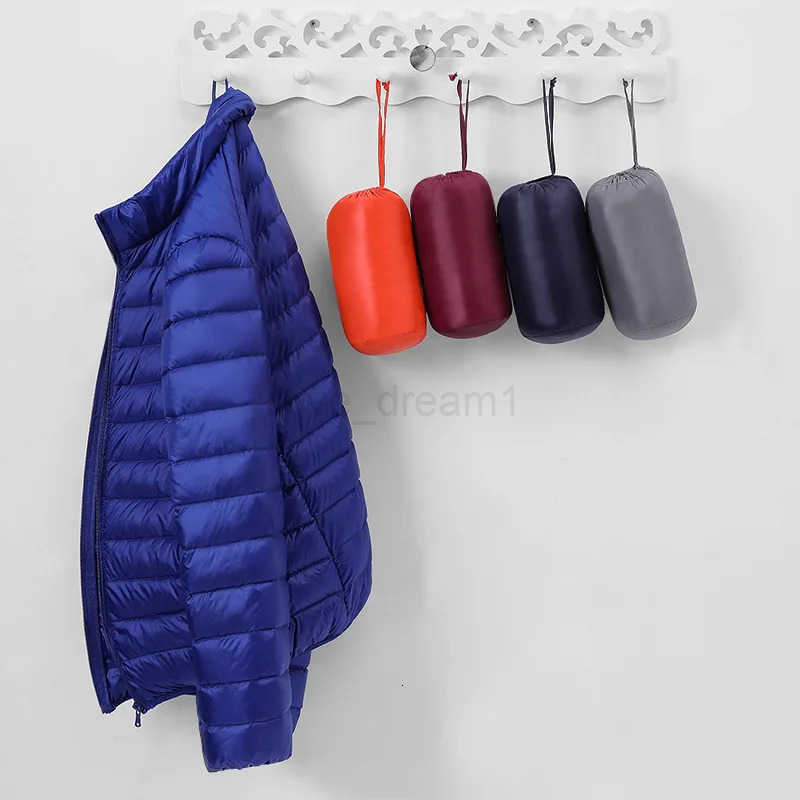 Mens Winter 70 White Duck Down Jackets Portable Ultra Light Thin Male Stand Collar Jacket Outwear Down Coat DJ02 T251028