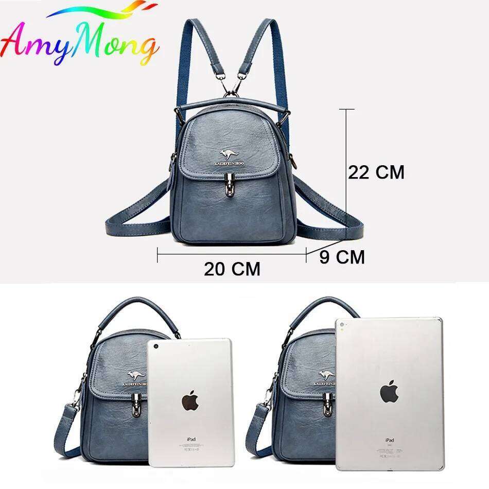 Designer Bags Women Fashion Backpack Purses Design Multifunction Travel For Female Ladies Soft PU Leather Hand And Shoulder Bag Hot Selling