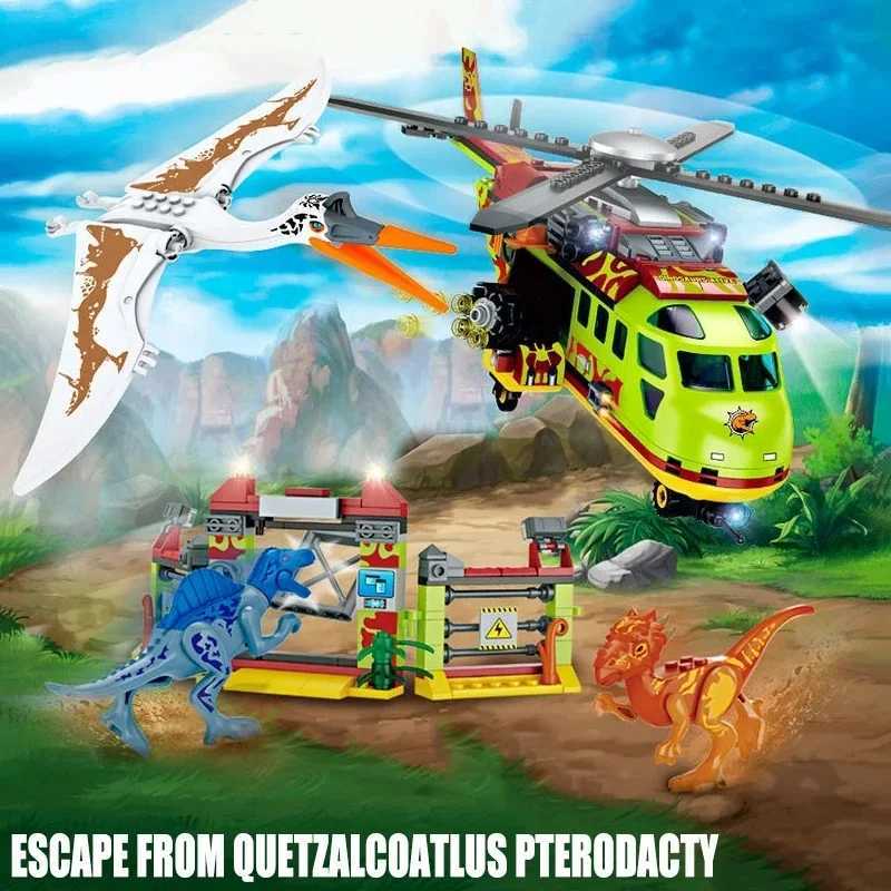 Jurassic Dinosaurs World Animal Park Blocks Building Brick Dinosaur Figures City Dino Robot Dinosaurios Toys For Children GiftsL251028