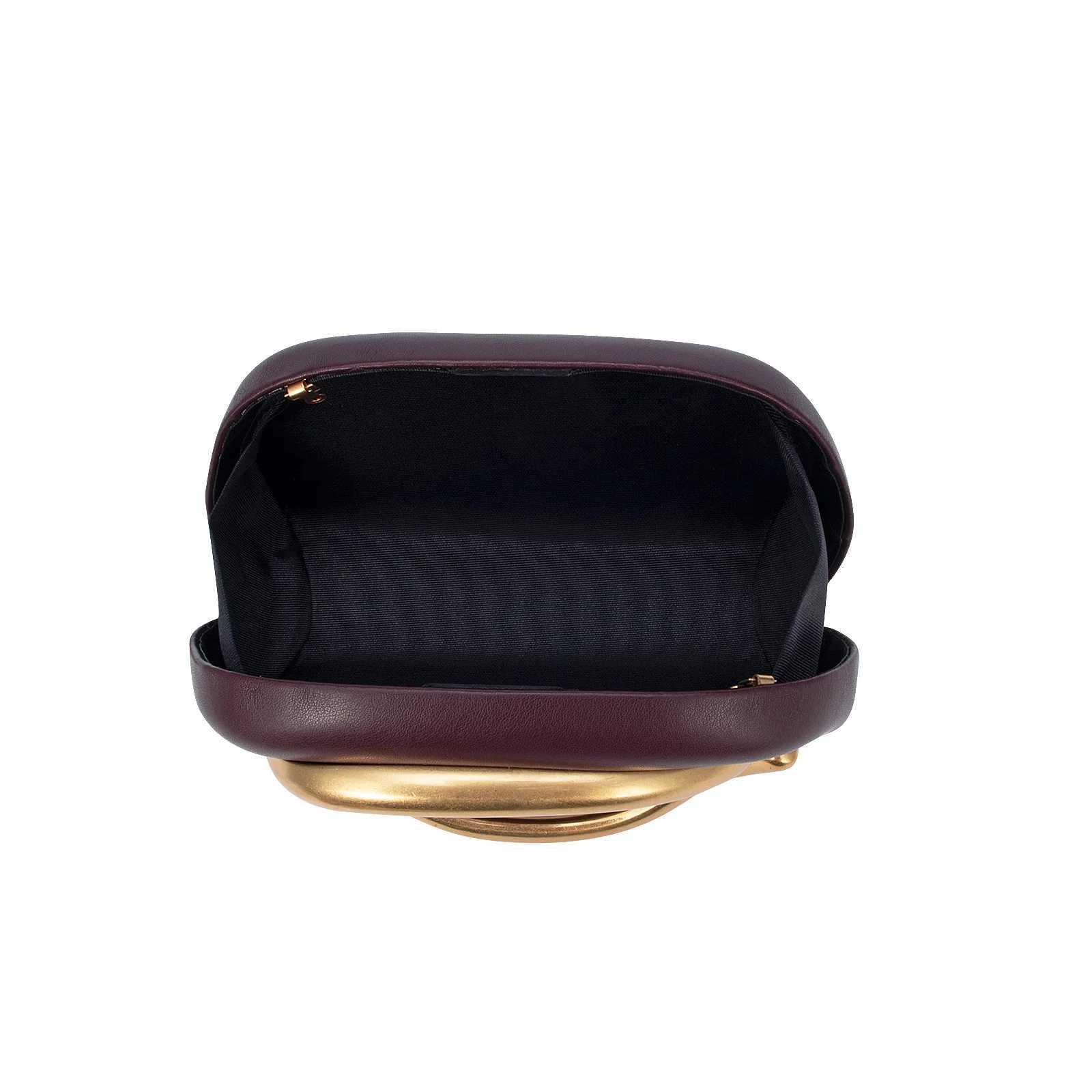 Box Bag Metal Details Crossbody Pu Leather Clutch Shoulder Handbags Womens Handbag Ladies Female Evening Purse Red H251027