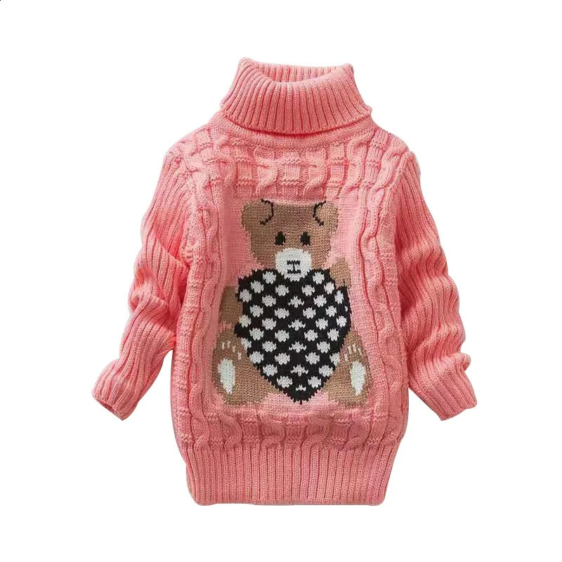 Boys Girls Sweaters Keep Warm Pullover Winter Autumn Infant Baby Sweater Boy Girl Child Knitted Sweater Turtleneck 251027