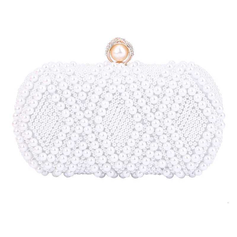 Lovevook 2024 custom Handmade beaded pearl evening hand bag women shining pearl banquet ladies clutch handbag H251027