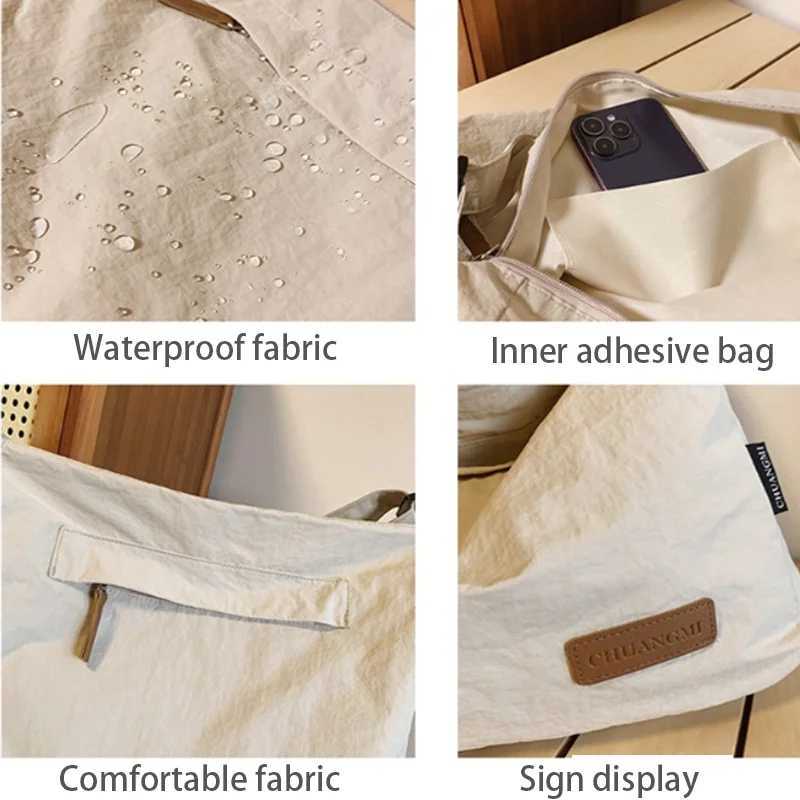 Lightweight Nylon Unisex Crossbody Bags Large Capacity Casual Sports Handbag Waterproof Shoulder BagW251028