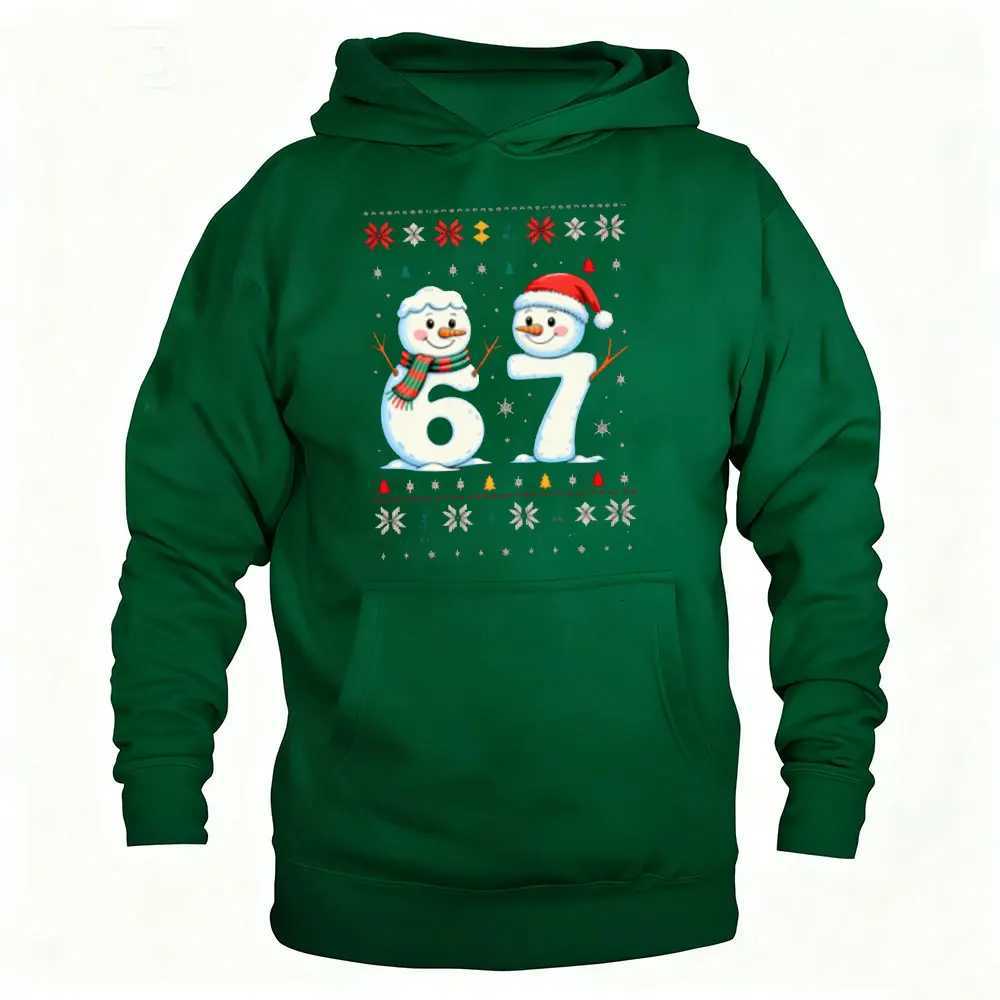 67 Snowmen Ugly Christmas Sweater Six Seven Shirt Meme Xmas Pullover Hoodie Moletom Masculino Harajuku SweatshirtsXJ251028