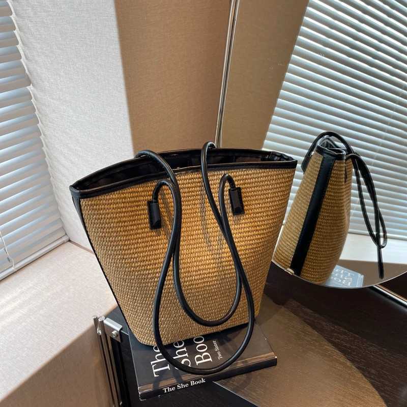 Summer Beach Bags For Wen Handmade Rattan Woven Shoder Bags Large Capacity Str Bag Bohen Casual Travel Handbag Totes1 D251028