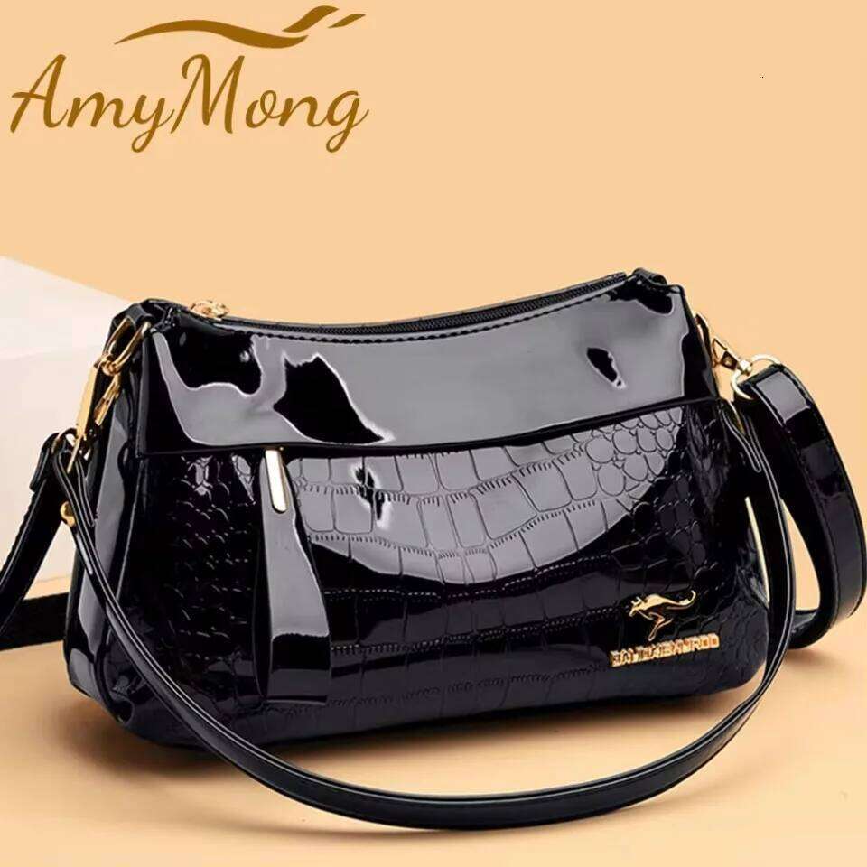 Designer Bags 3 Layers Women Handbag Purses Designer Patent Leather Shoulder Messenger Crossbody Bags For Female Vintage Sac A Main New Hot Selling