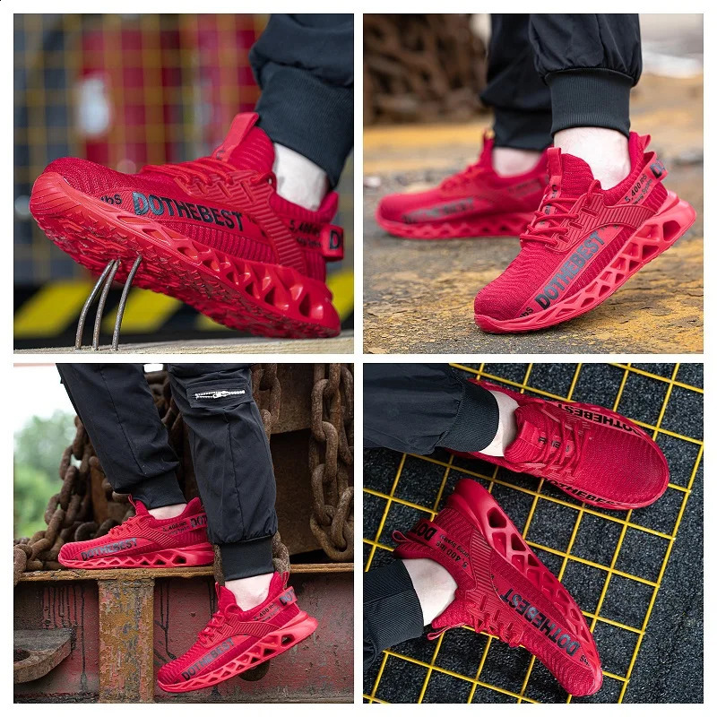 Steel Toe Safety Shoes for Men Women Lightweight Work Sneakers Puncture Proof Work Shoes Unisex Coustruction Safety Work Boots 251023