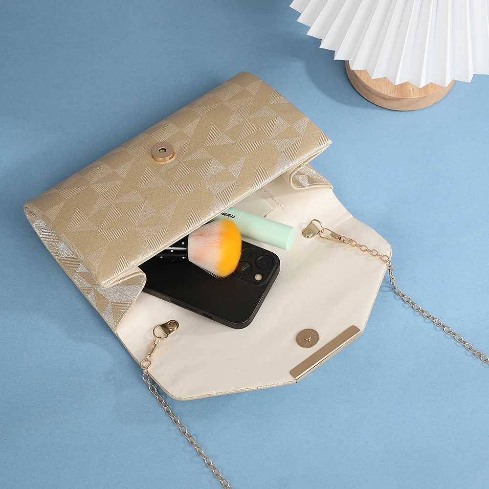 Womens Sparkling Evening Clutch Purse Shoulder Envelope Crossbody Handbag for Wedding Party Fashionable Glittering Bag H2510271