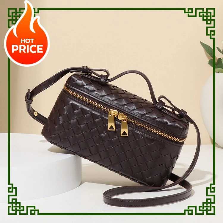 Explosive woven lunch box bag wens handbag versatile simple single shoder diagal cross bag H251028